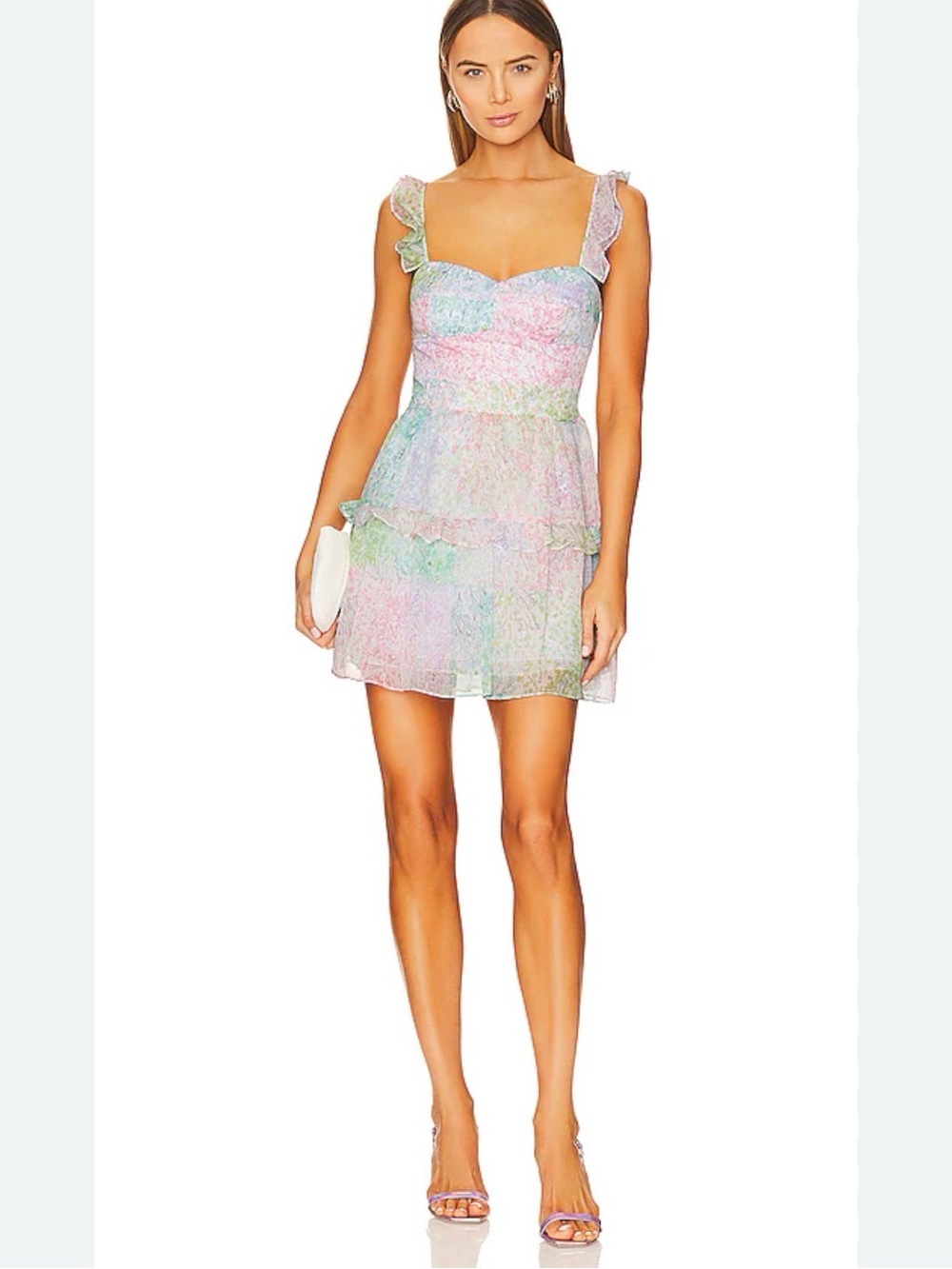 EUC  Amanda Uprichard Coralie Mini Dress – Lilit. Size Large